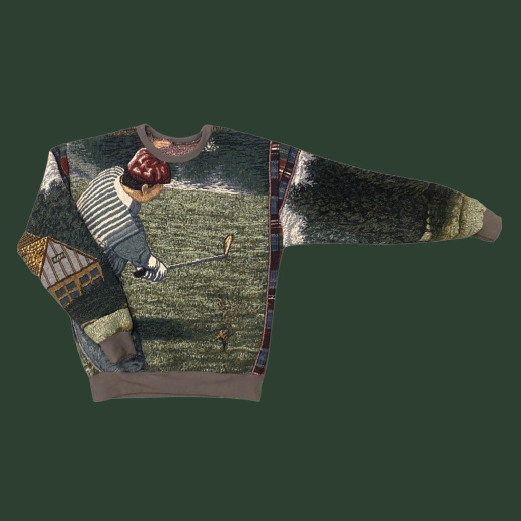 Golfer Tapestry Sweatshirt