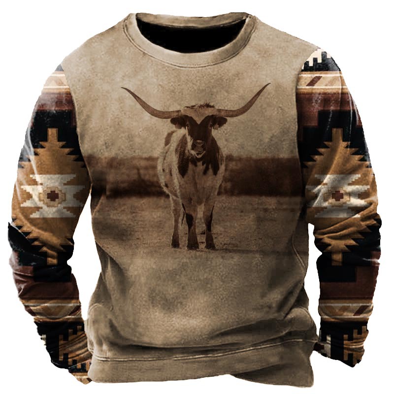Aztec Cowboy Men's Sweatshirt