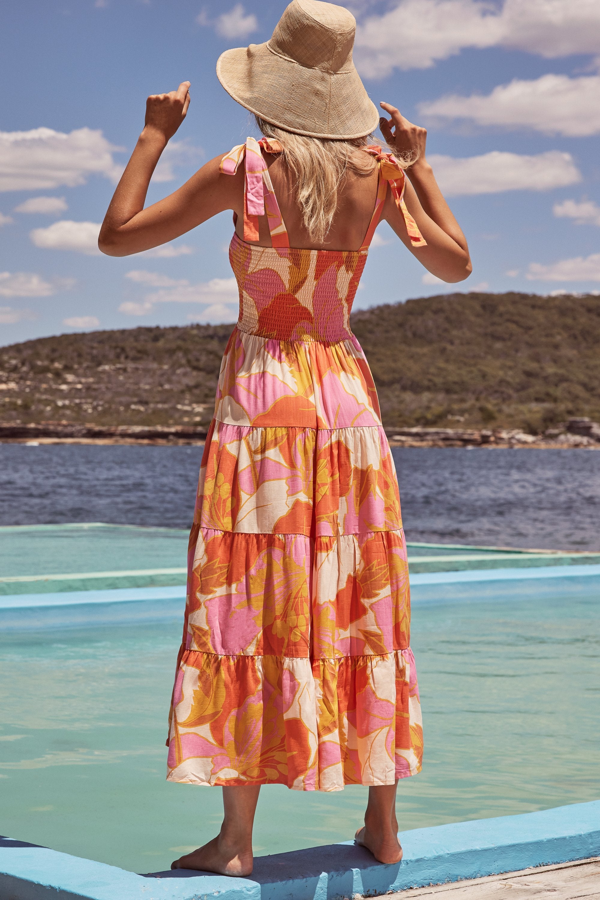 Savannah Tie Dress In Tahiti