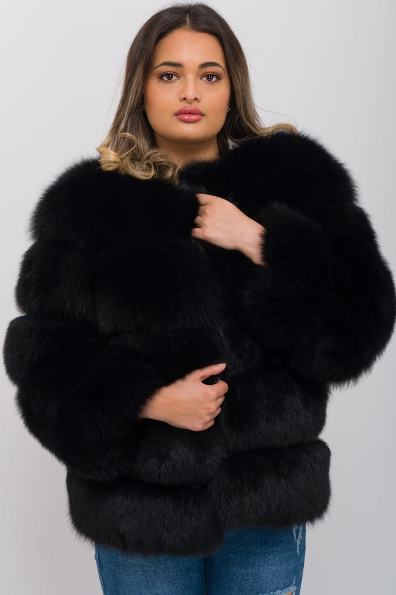 Black Luxury 5 Row Jacket