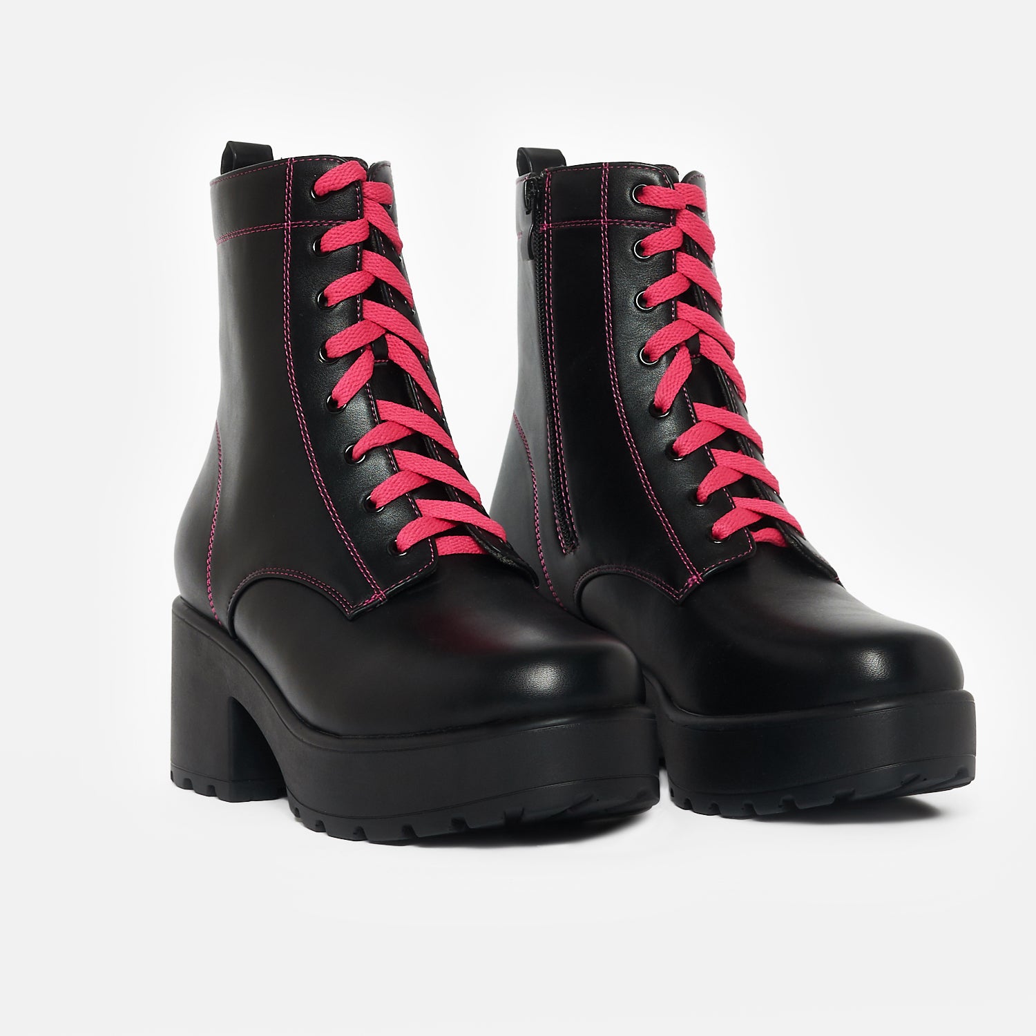 Kitana Pink Laced Boots