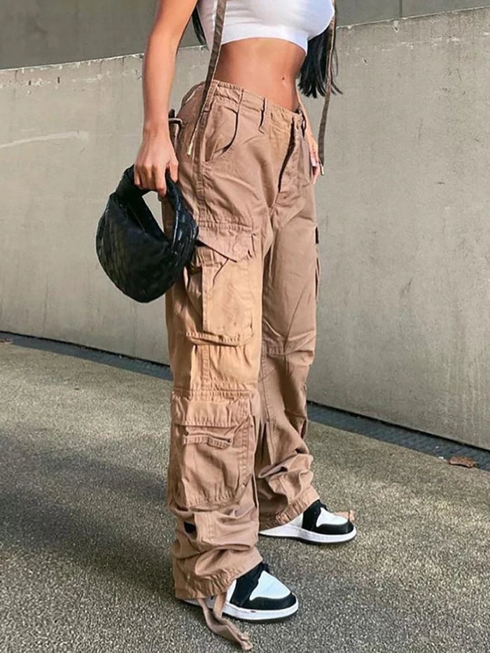 High Waist Baggy Cargo Pants