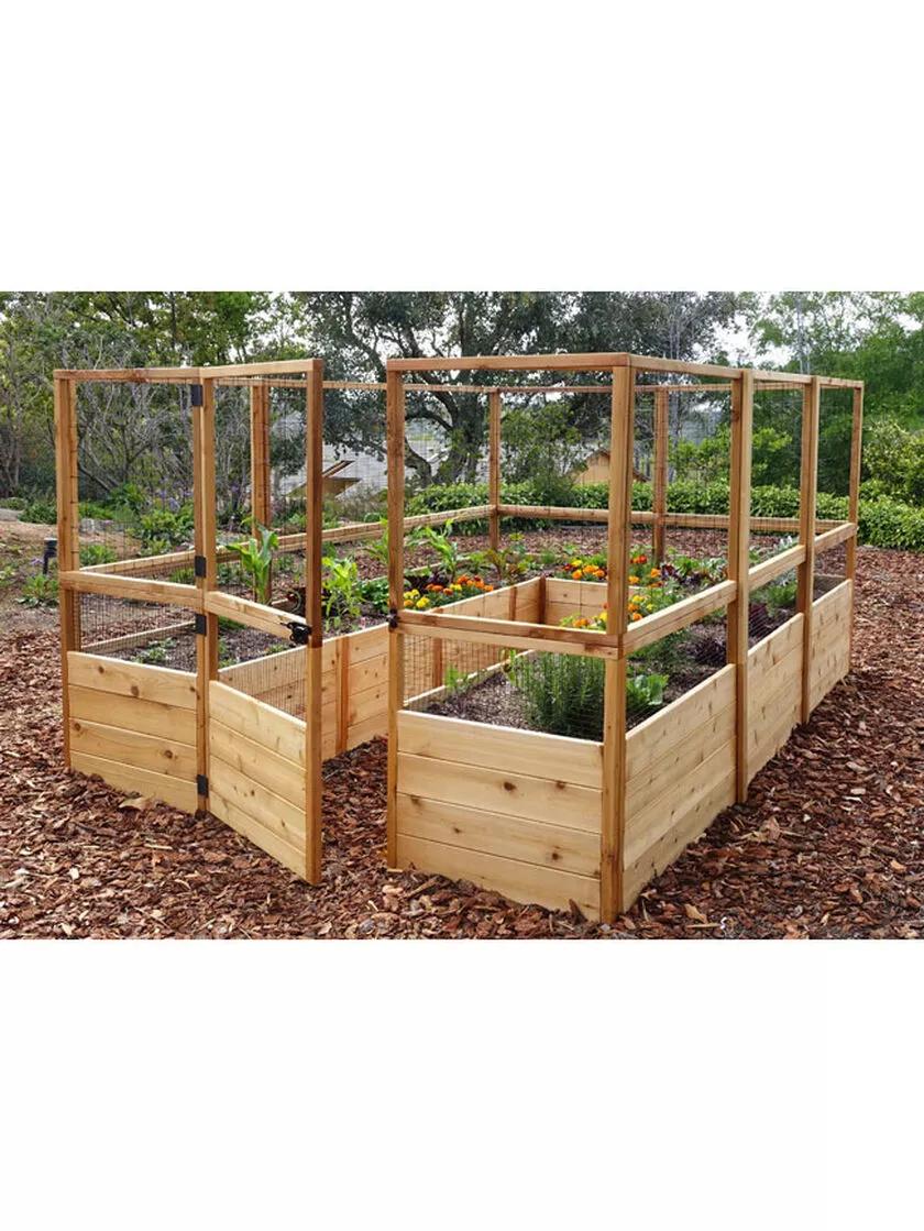 Garden in a Box with Deer Fence. 8' x 12'